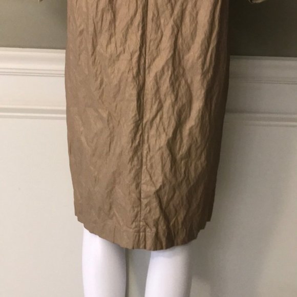 NWT ZARA Metallic Mid Length Trench Coat - Picture 9 of 13